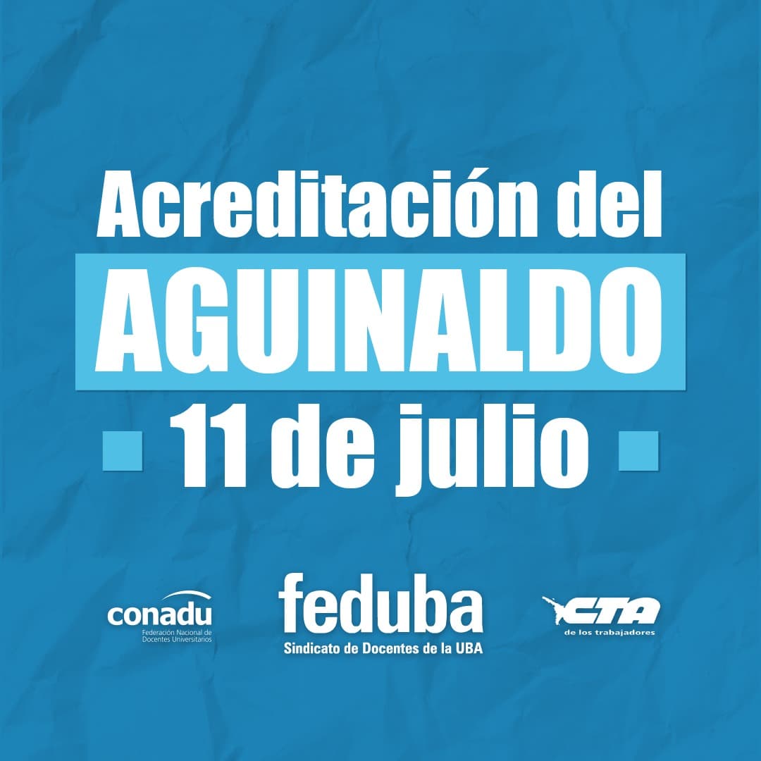 acreditación del aguinaldo