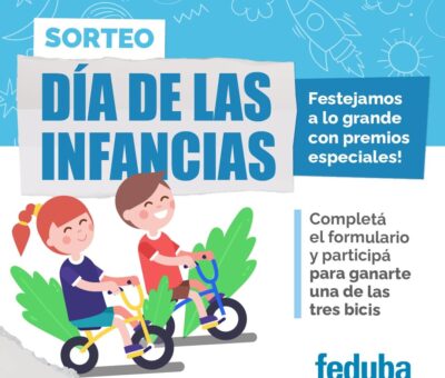 sorteo día de las infancias con Feduba