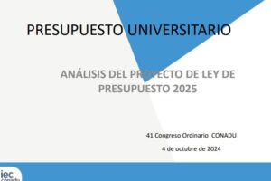 presupuesto universitario 2025