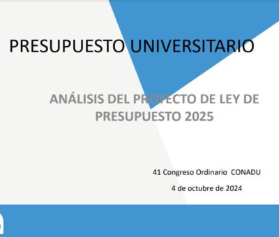 presupuesto universitario 2025